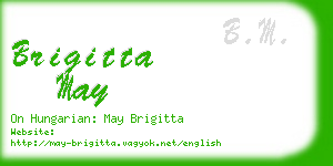 brigitta may business card